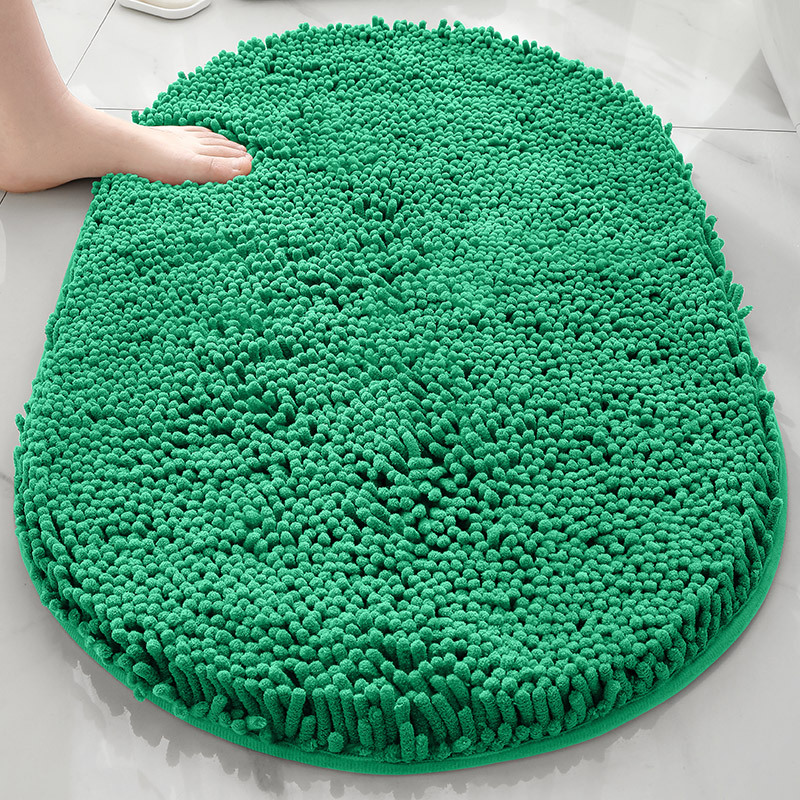 TEMU venta caliente esterillas de piso de cheneil de espesamiento alfombra de absorción de agua fuerte alfombra de puerta antideslizante inodoro alfombra de cama cama image 33