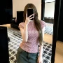 夏季新款波纹百搭小上衣