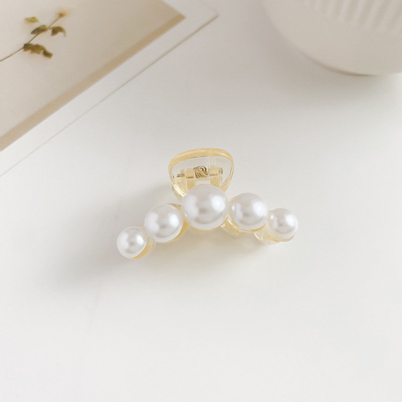 Accesorios para el cabello de Corea del Sur horquilla de acrílico de las mujeres de nuevo cuchara simple grande updo clip de pelo tocado