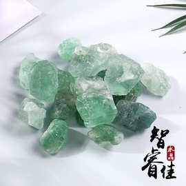 厂家批发 绿萤石原石 水晶原石 香薰石扩香石水晶装饰品消磁石