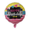 18 -inch birthday happy circular aluminum film balloon Happy Birthday aluminum foil balloon new children's toys