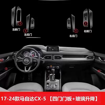 Car interior film: Gear Protection Film Navigation - 17-23-models-cx5-door-panel-film