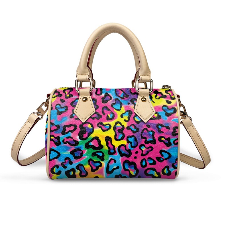 Shein Can Customize Fashionable Pu Clutch Bags, Colorful Leopard Print Women's Handbags, Versatile Crossbody Bags, Wholesale