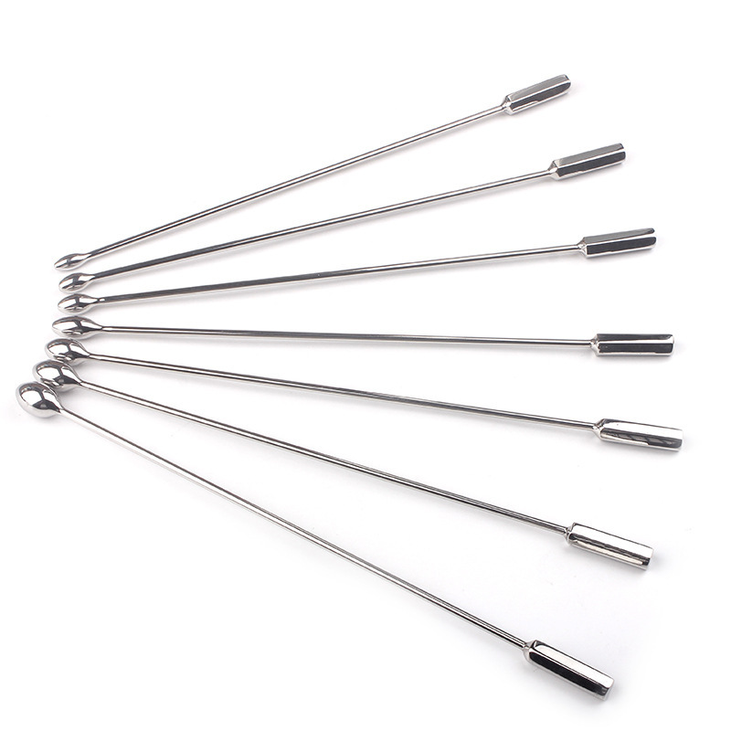 Stainless Steel Urethral Dilator Stick, 23 cm Long Metal Horse Eye Wand, Manual Male Sound — detail image 7