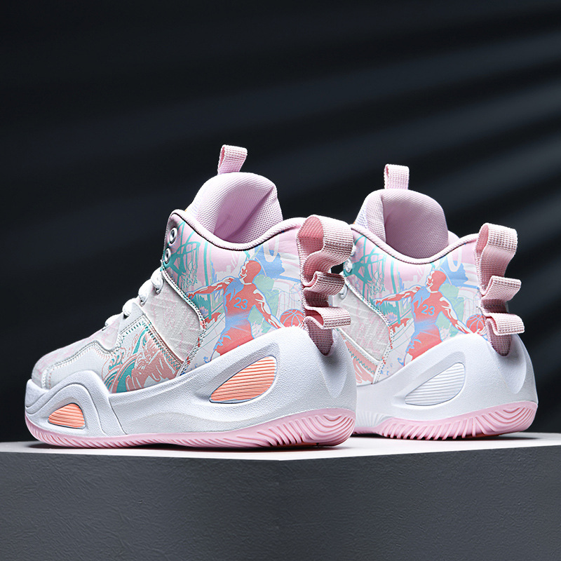 Zapatos de baloncesto de cuero para hombres, zapatos de alta altura impermeables, nuevos zapatos antideslizantes de entrenamiento profesional para estudiantes, moda de zapatos de fútbol