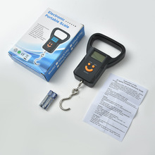 跨境迷你手提电子秤50kg便携式高精度家用快递称挂钩称小型电子秤