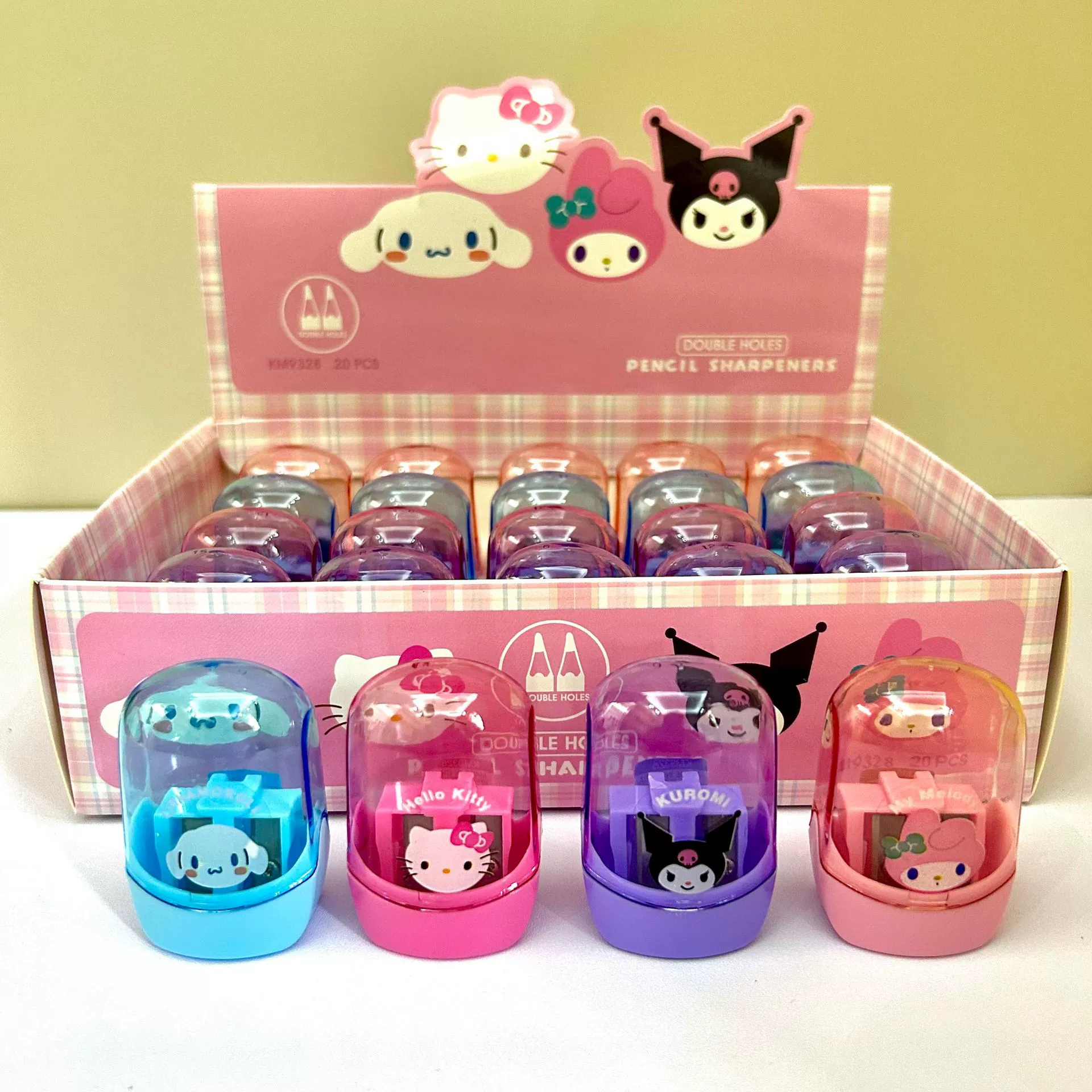 Новый нож для ручки с двумя отверстиями милый мультяшный стиль карандаш строгальный детский сад портативный нож для ручки мини-приз