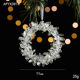 クリスタル質感Swanlaceアクリルキラキラ透明雪クリスマスツリーペンダント鈴装飾品|undefined