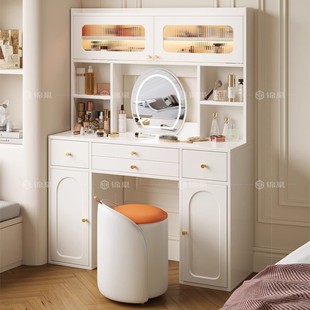 Cream Style Light Luxury Dressing Table Bedroom Storage Cabinet Integrated Modern Simple Makeup Table Large Capacity High-level Makeup Table