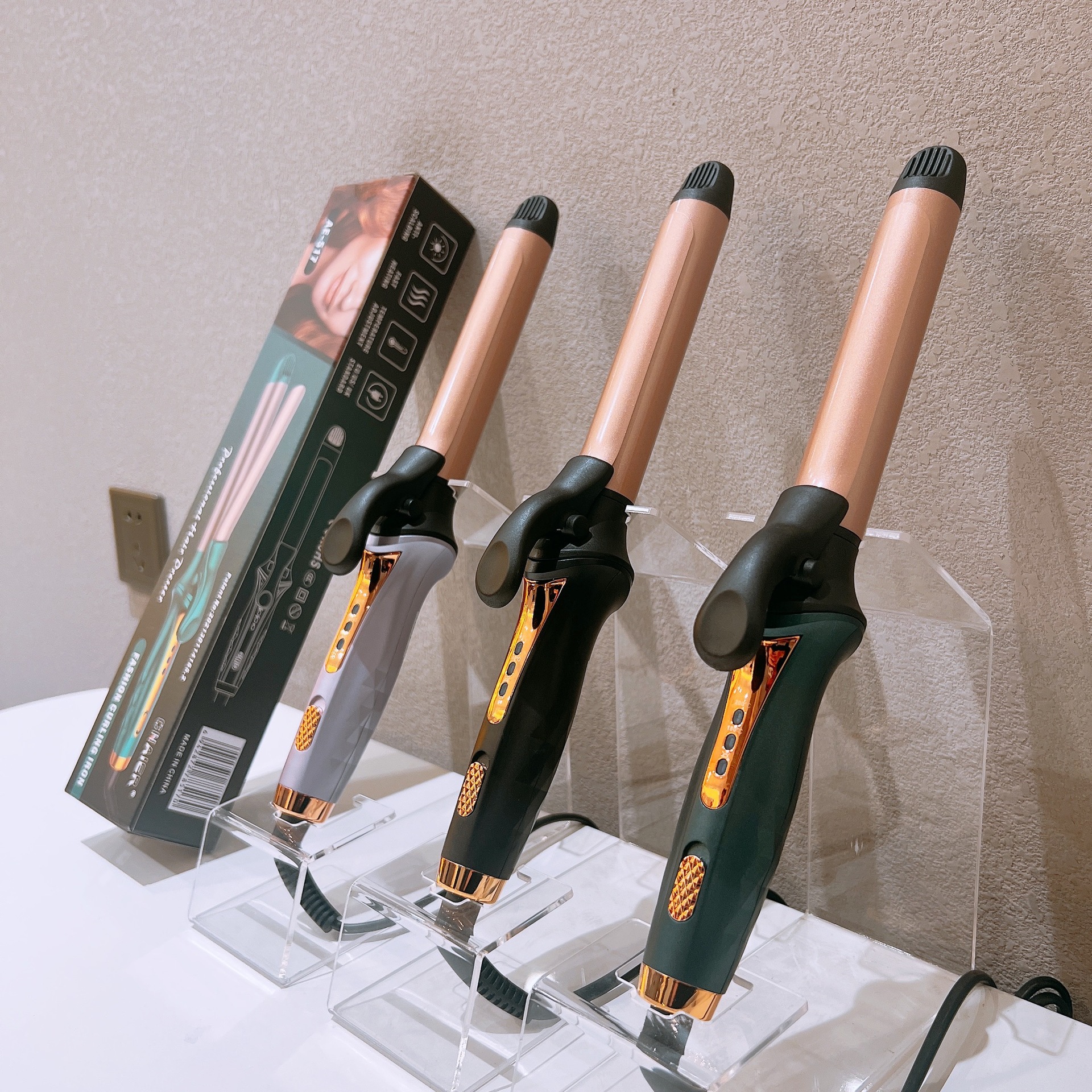 New straight hair curly hair dual-purpose anti-scald curling clip curling rod straight curling dual-purpose durable styling hair splint without injury