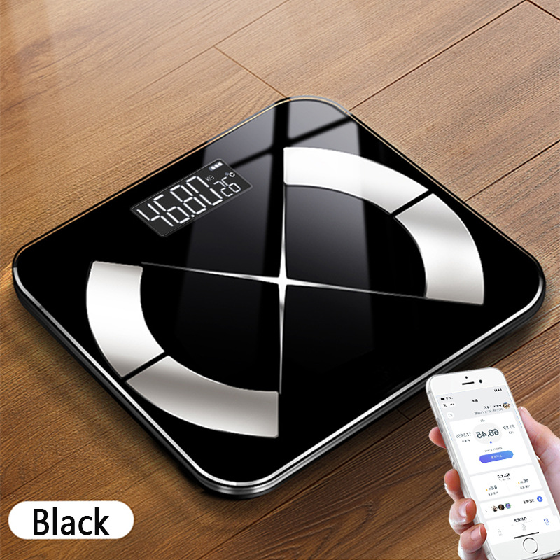 Escala de grasa corporal Bluetooth transfronteriza inglesa, escala de peso inteligente, escala de grasa corporal, escala de carga, escala electrónica simple