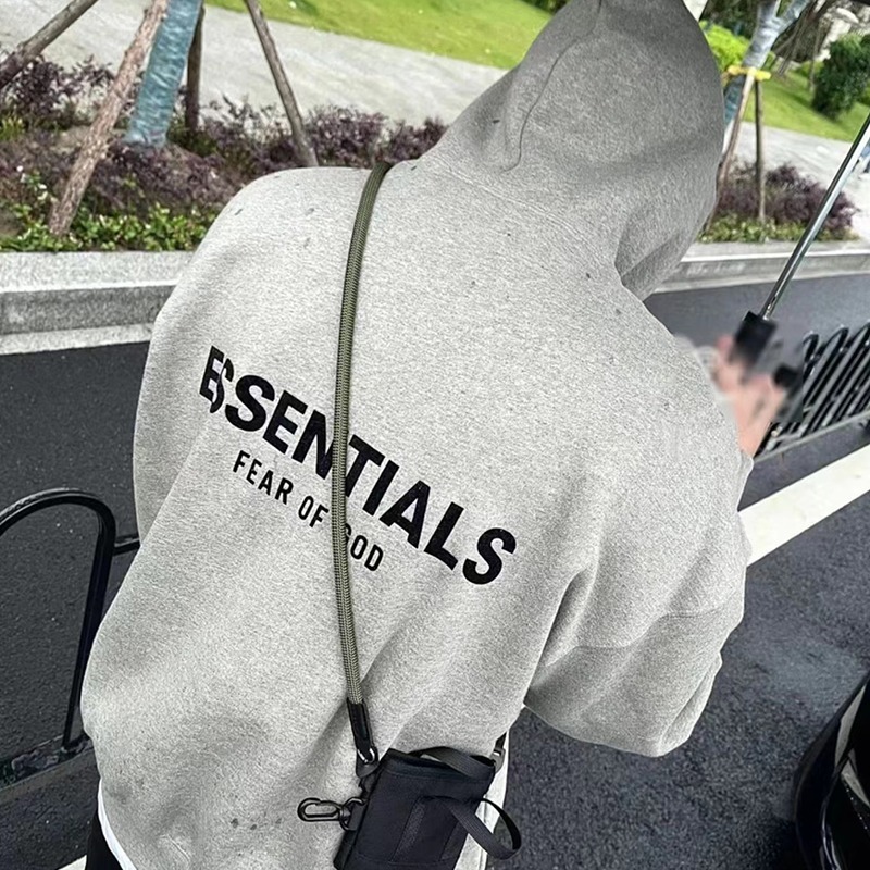 FOG複線ESSENTIALS植毛フード付き高街ゆったりカジュアルアメリカンカップルプルオーバー男女|undefined