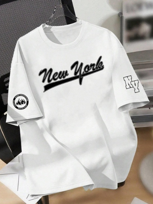 クロスボーダー Amazon AliExpress ホットストリートヒップホップ Tシャツヨーロッパとアメリカの春夏の新作メンズカジュアルラウンドネック半袖 Tシャツ|undefined