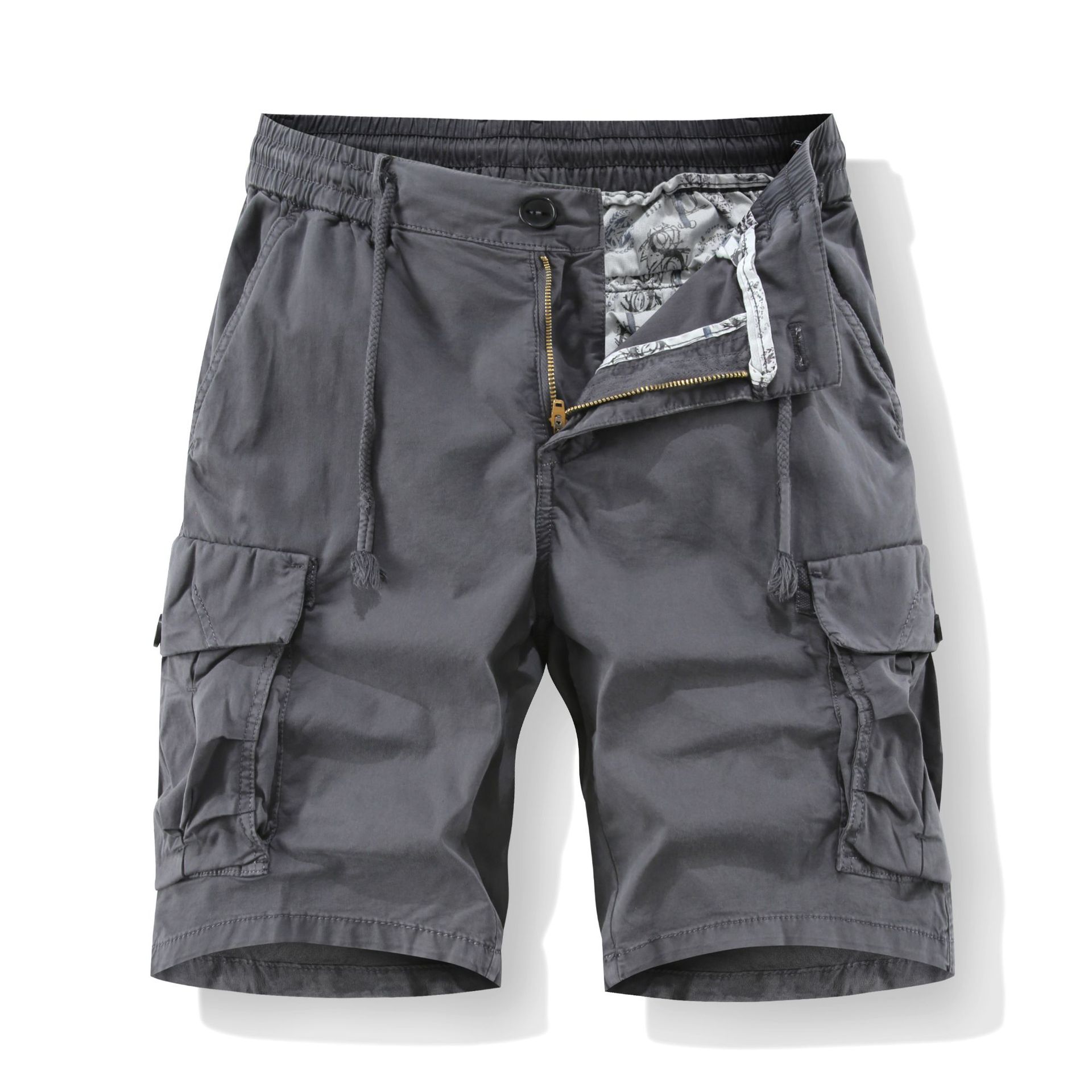 2026 Men's Summer Japanese Style Camouflage Three-Quarter Cotton Trendy Casual Work Shorts L6301 Simple Style