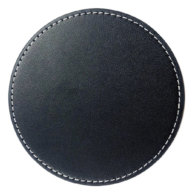 Creative furniture hotel coasters wholesale suit can add logo10CM round PU coffee mat tea cup mat wholesale