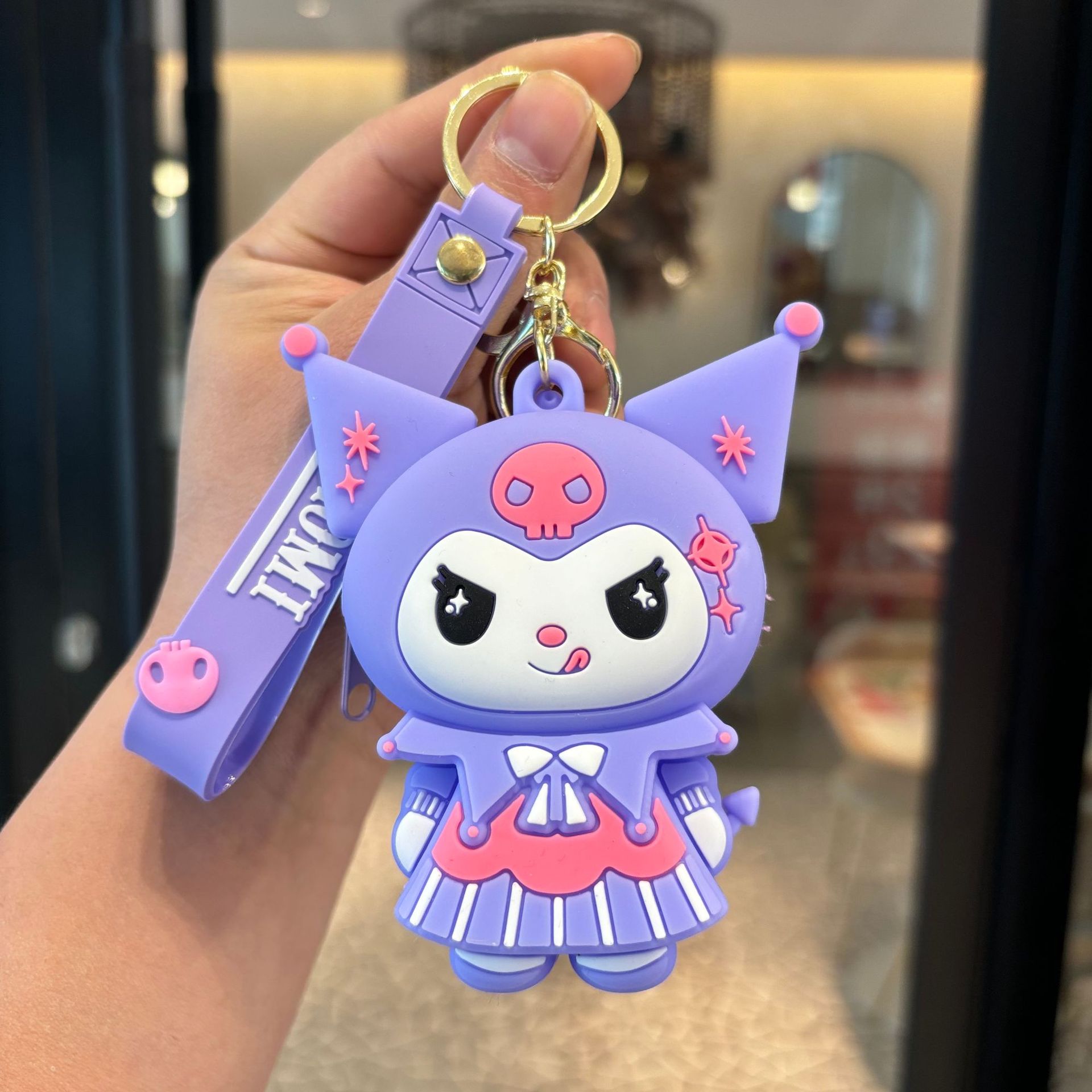 Transfronterizo Kapibara llaveros Kulomi bolsos de cambio llaves colgantes bolsos accesorios pequeños regalos al por mayor