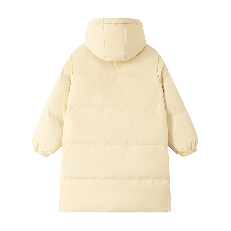 Ropa de algodón femenina invierno 2025 nuevo estilo coreano medio largo leche de buey corno chaqueta de algodón gruesa chaqueta pequeña image 6
