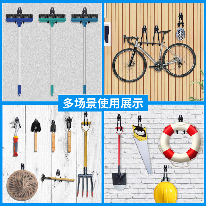 フックガレージ自転車ヘビーデューティ金属フック倉庫強力な耐荷重収納フックガーデンハードウェアツールフック|undefined