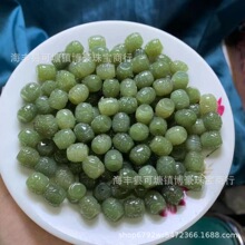 天然和田玉回纹鼓珠青海料雕刻DIY配饰配件料子细腻水头足厂家