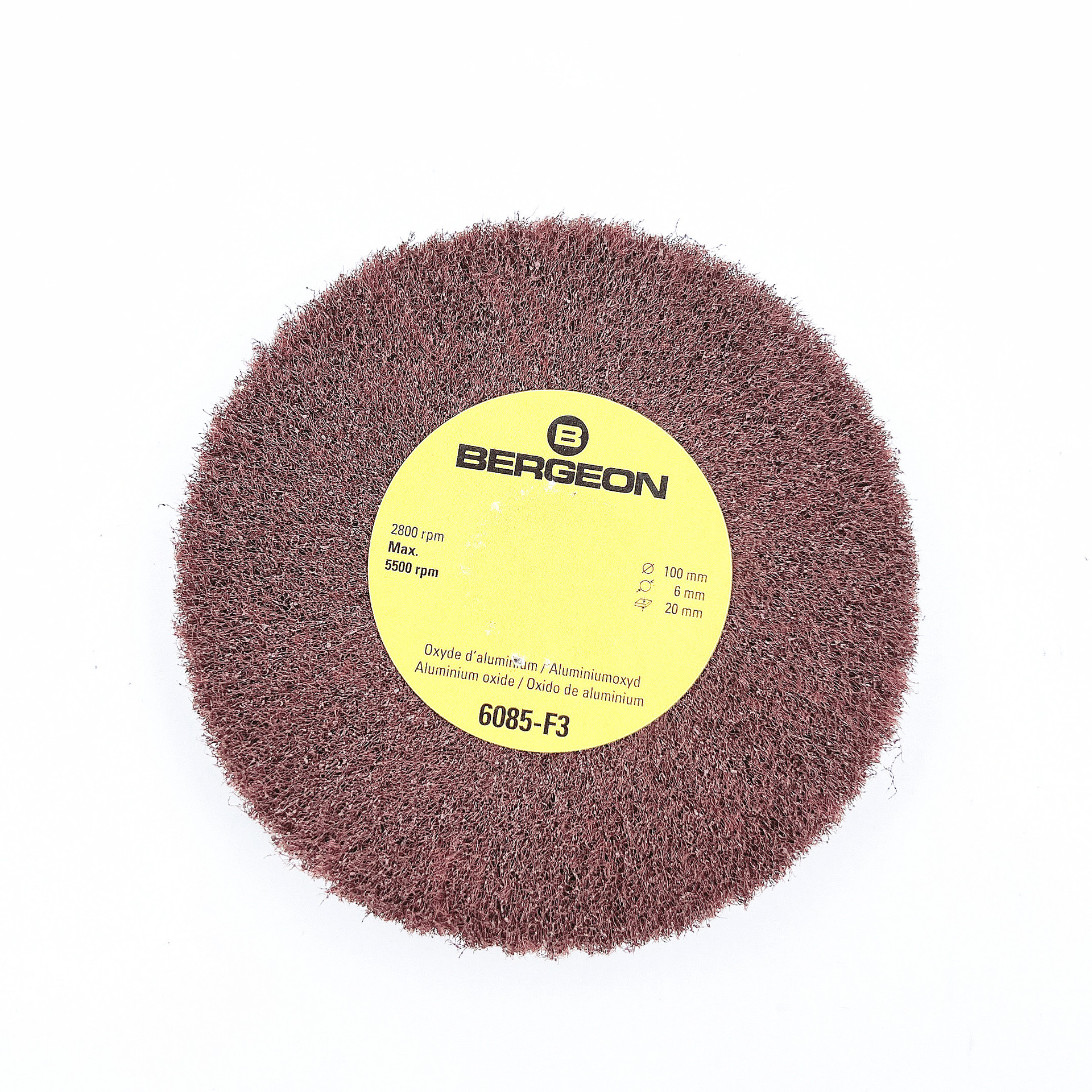 修表工具 瑞士博格 6085-F3 氧化铝拉砂轮 适合铜 K金表拉丝 细