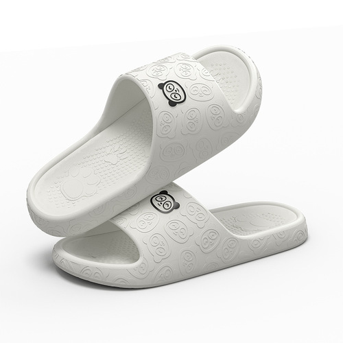 Men's sandals with a sense of stepping on shit, summer indoor home and outdoor wear, home non-slip silent thick-soled bathroom ladies