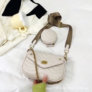 Cross-Border French Texture Small Bag for Women 2024 New Women's Bag Summer Shoulder Bag High-End Chain Crossbody Small Square Bag