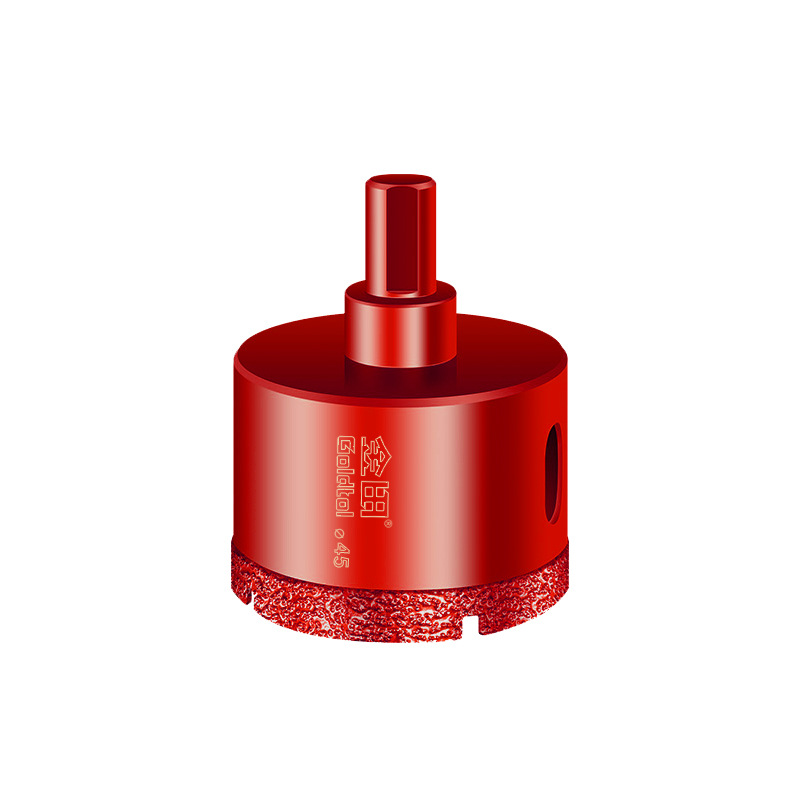 Goldfield soldadura de diamante todo el agujero de aluminio perforador de perforación seca vidrio mármol ladrillo magnético perforador de apertura