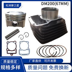 DM200オートバイのシリンダーピストンセットの詰め込みは、Dm200 Rt200シリンダーセットのシリンダーセットのセットの67mmです。