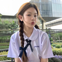 タイの学校制服ナノタイタブー女子 JK 学生シャツ男性と女性の卒業クラス制服カレッジスタイル高校夏
