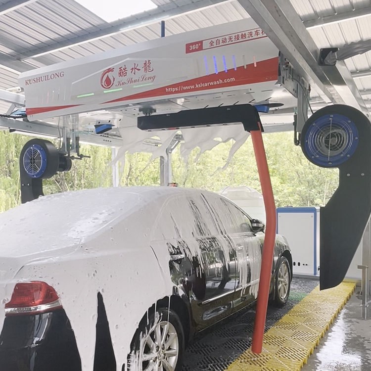 Fully Automatic Contactless Car Wash Machine, Intelligent High-Pressure Rotating Car Wash Equipment, 24-Hour Unattended Operation