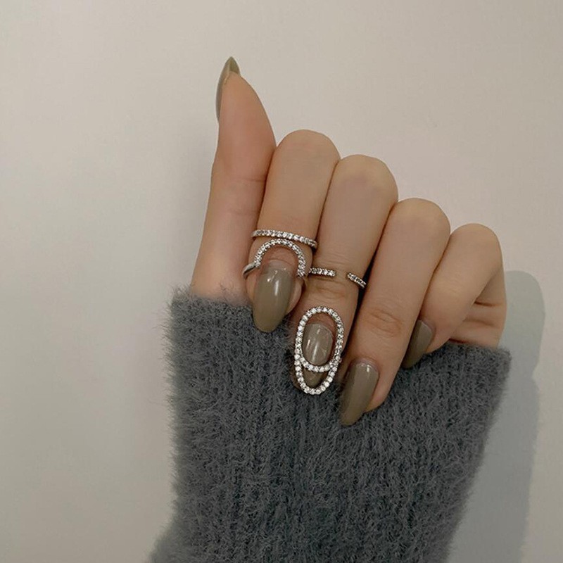 Anello statement geometrico donna gioielli in lega alla moda_voghion.com