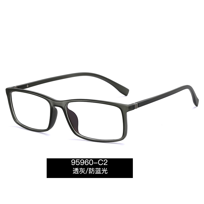 95960 europeo y americano nuevo hombre gafas marco cómodo tr90 ultra-luz gafas marco con lentes miopía gafas marco gafas image 7