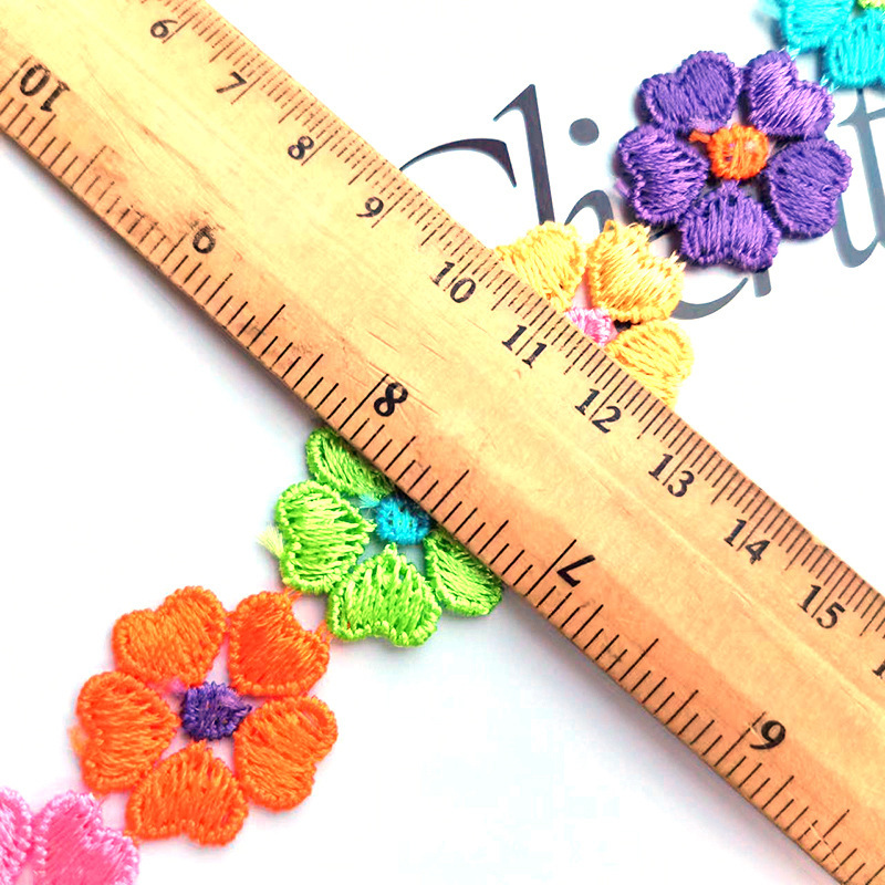 韓国版はよく売れています。2.5cm 6色8弁の水溶レースの刺繍レースの頭飾りのアクセサリーの花diyステッカーです。|undefined