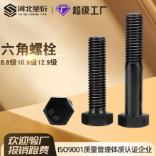 高强度外六角螺丝 螺丝 螺栓 8.8级 10.9级 12.9级 外六角螺栓
