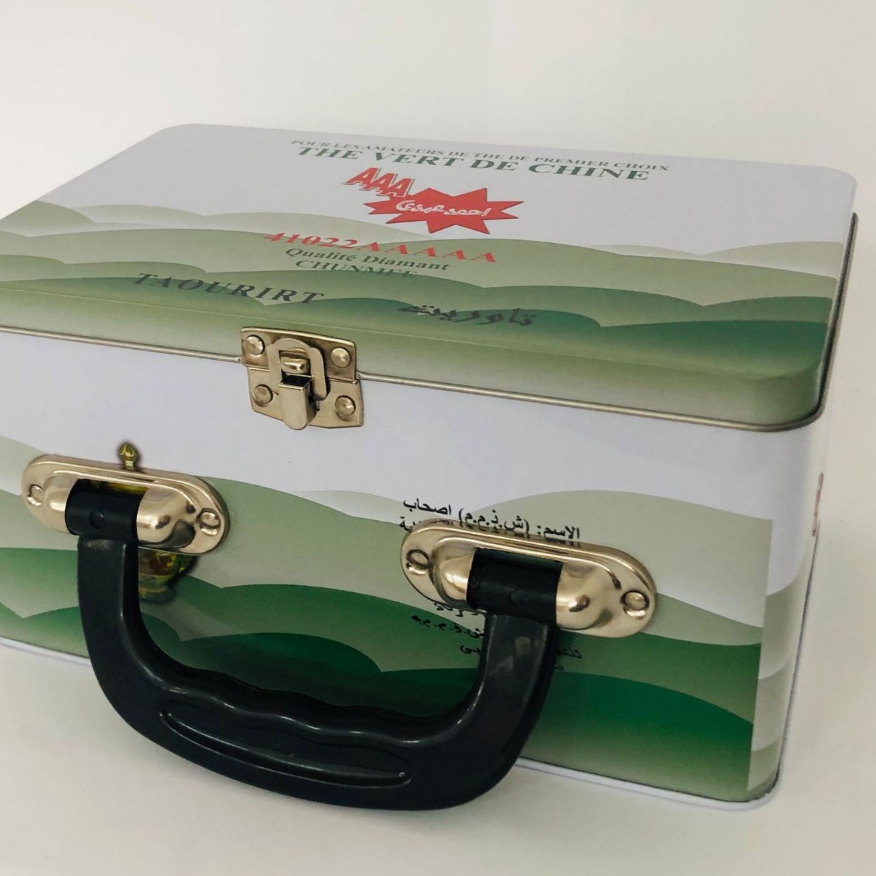 杭州安友专业制造保温午餐盒 手挽罐带提手铁盒 AY0001D便携