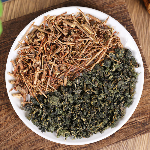 Green Tea and Gentian Combination Brewed in Water - Triangle Pack Individual Tea Bags 5g/Bag - Substitute Tea Health Tea