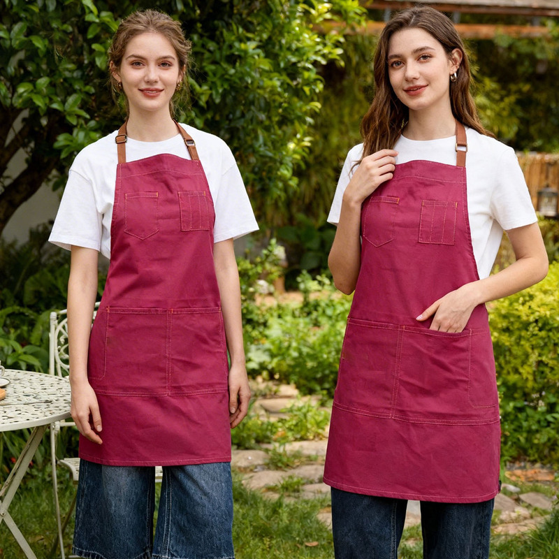 Apron for Home Kitchen, New Spring Model for Milk Tea Shop, Cafe, Waiter, Gardening, Florist, Painting, Unisex
