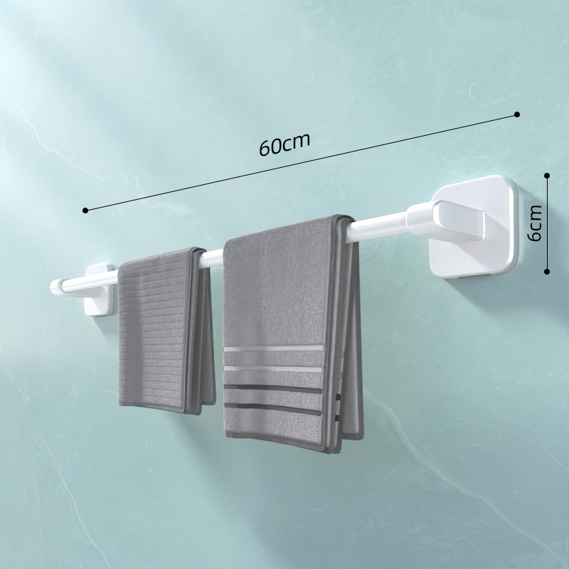 Toallero ponche libre baño doble barra colgante de pared Barra de Toalla baño sola barra de almacenamiento de rack inodoro estante de inodoro