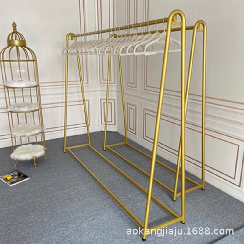 Clothing Store Display Rack Window Display Rack Live Room Internet Celebrity Floor Women's Clothing Store Special Bedroom Mobile Hanger