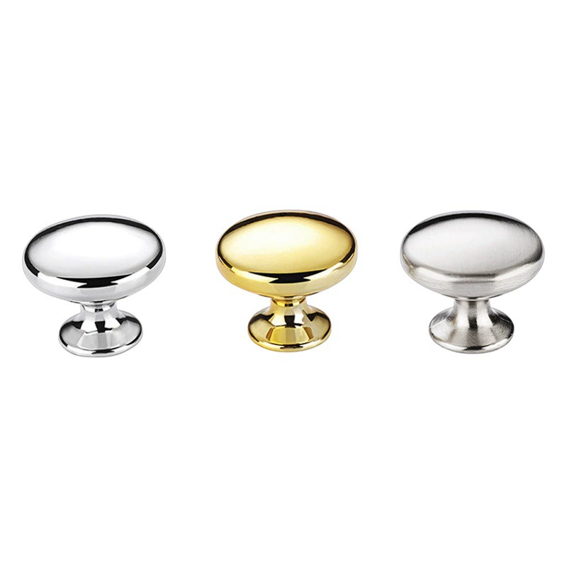 Ручка сплава цинка дверная ручка шкафа твердые круглые ручки ящика Шкаф аппаратных аксессуаров одно отверстие дверной ручки
