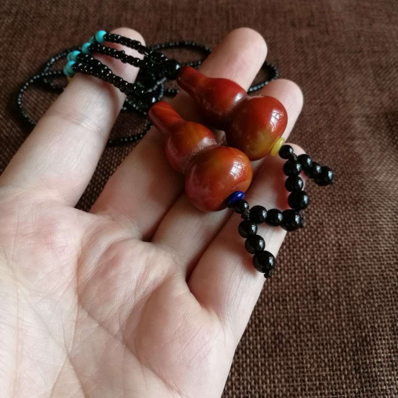 智贝详情图_9新款战国红葫芦男女款吊坠项链红玛瑙葫芦女士毛衣