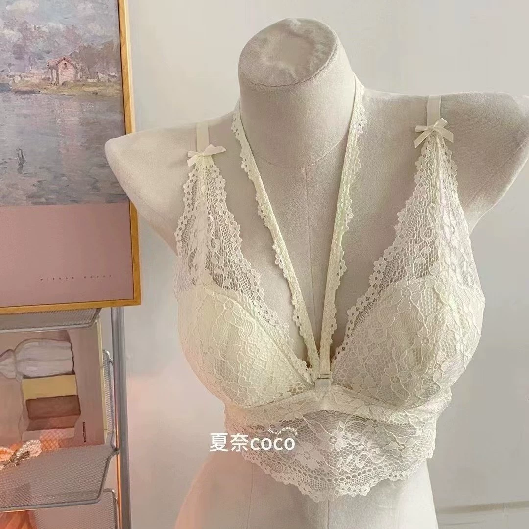 Плавки бюстье кружевное белье, push-up бюстье, беспроводной бюстгальтер, французский стиль