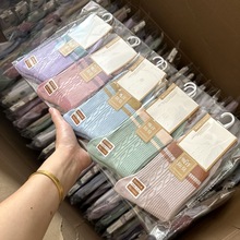 25新款诸暨袜子女秋冬中筒袜韩国穿搭女袜运动袜长袜男女棉袜批发