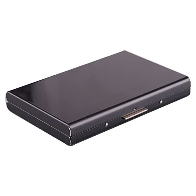 Promotional anti-theft metal card holder for men, stainless steel card holder, ultra-thin anti-degaussing, compact card box, credit card holder
