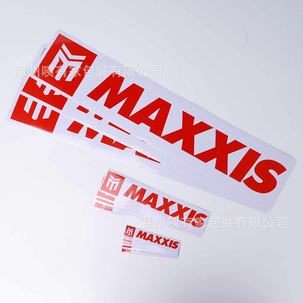 Customizado comercio exterior PVC pegatinas impermeables impresión no desgarrida protector solar pegatinas de etiqueta de comercio exterior image 6