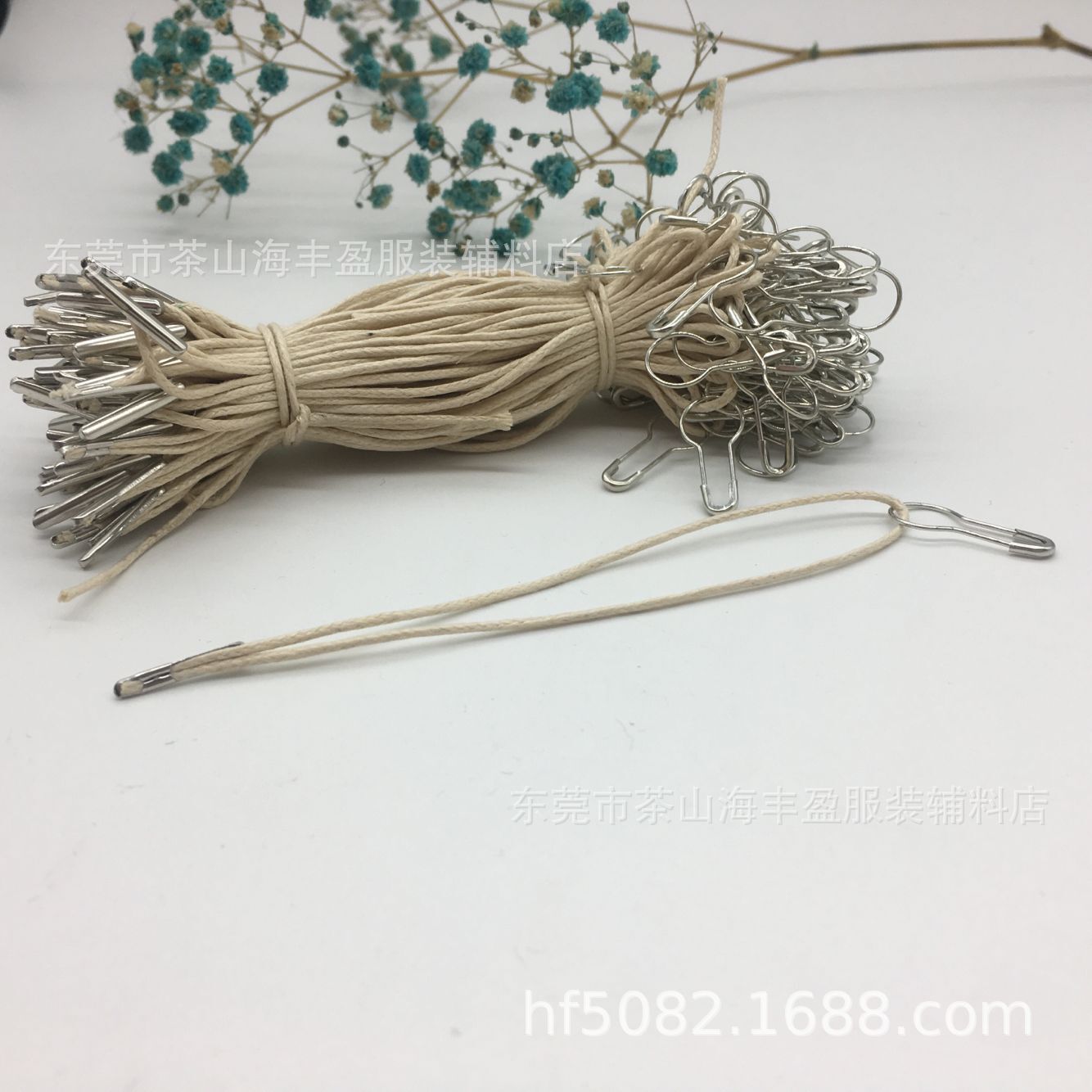 铜葫芦别针吊粒 蜡线吊粒 别针线扣 吊线 金属吊粒 子母扣 吊牌绳