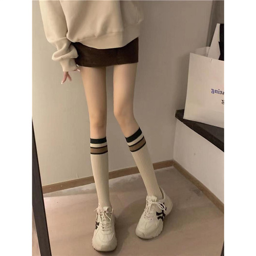 JK College-Style Versatile Long Stockings, Sleek Minimalist Solid-Colored Calf Socks—Japanese & Korean Designs That Slim Your Legs