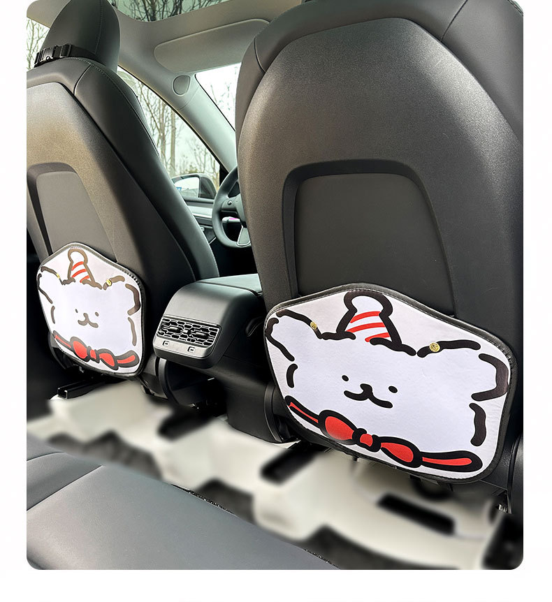Line puppy car anti-kick pad universal rear seat seat back anti-dirty protective pad car rear seat protective pad