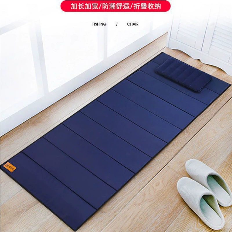 Самонадувающийся матрас для офисного сна, одиночный портативный напольный коврик для сна, складной для использования на открытом воздухе и дома.