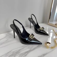 广州发货高品质一比一内外真皮越南泰国迪拜尼日利亚高跟凉鞋气质